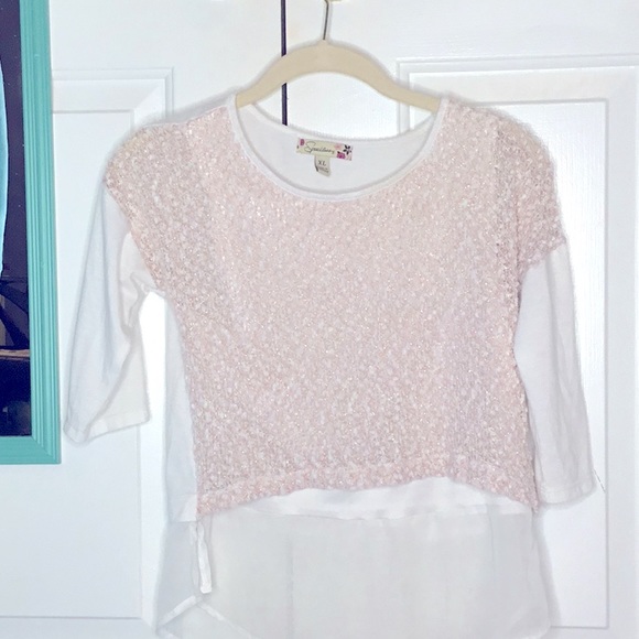Speechless pink lace top for kids - Picture 4 of 4
